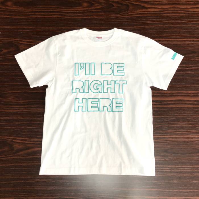 Tシャツ　RIGHT HERE （青・L）