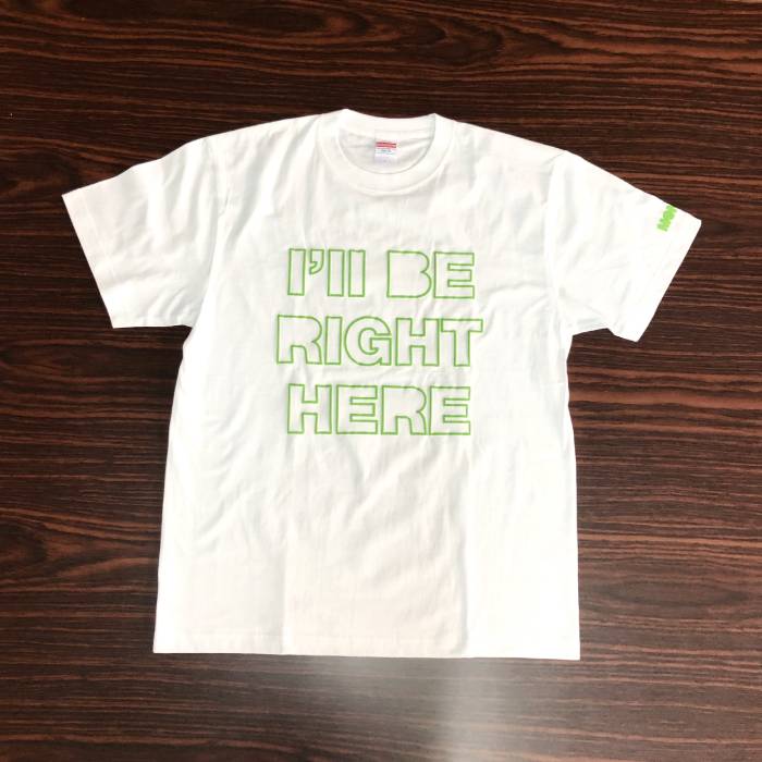 Tシャツ　RIGHT HERE （緑・L）