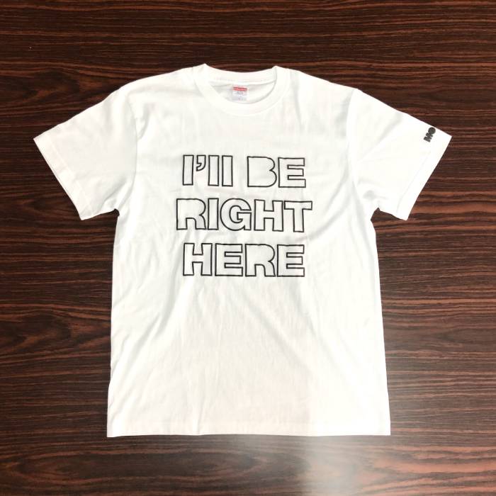 Tシャツ　RIGHT HERE （白・XL）