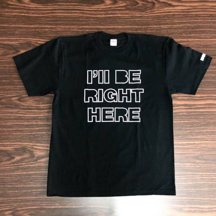 Tシャツ　RIGHT HERE （黒・XL）